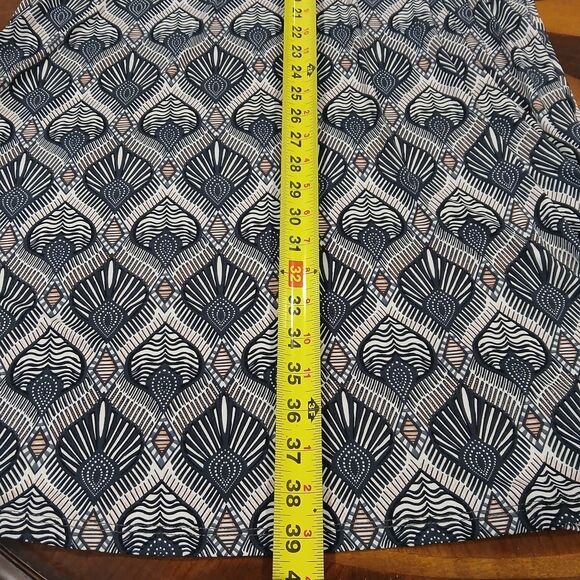 Versona Size Large Stretch Geometric Boho Maxi Skirt Elastic Waist Slinky Hippie - Picture 10 of 12